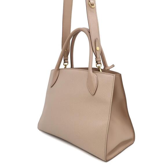 PRADA Beige Leather Tote Bag - Picture 2 of 16